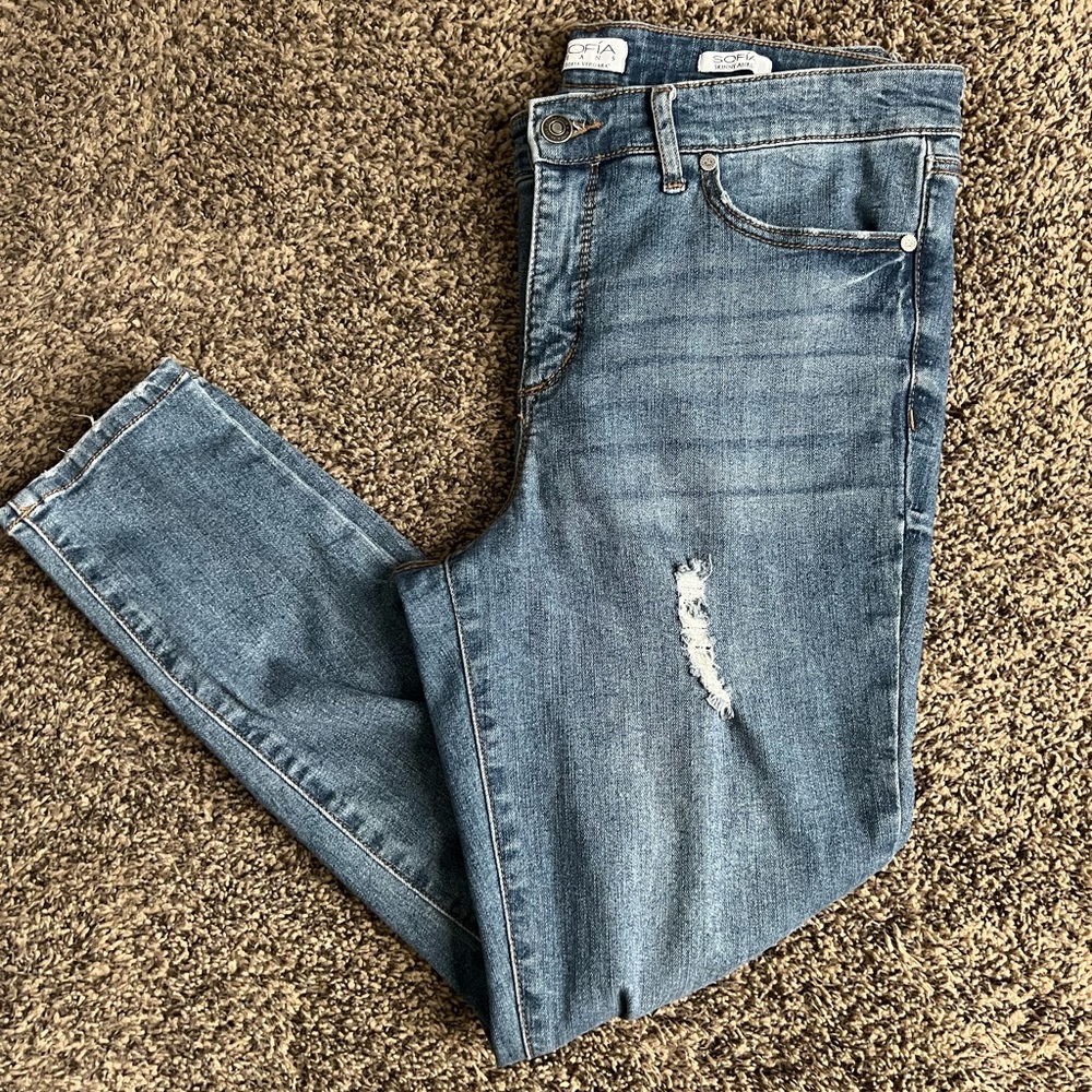 Sz 12 Sofia jeans by Sofia Vergara skinny ankle jeans worn once